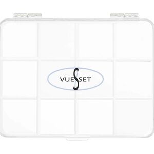 Vueset Clear 12-Compartment Makeup Organizer Palette Box NIB